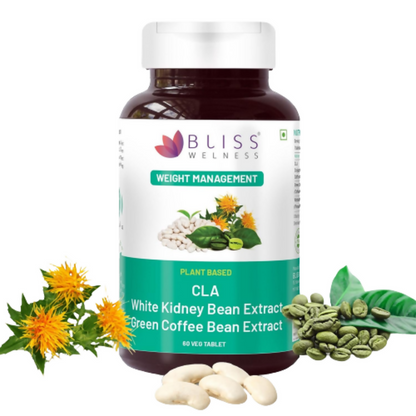 Bliss Welness CLA White Kidney Bean Extract Green Coffee Bean Extract Tablets  