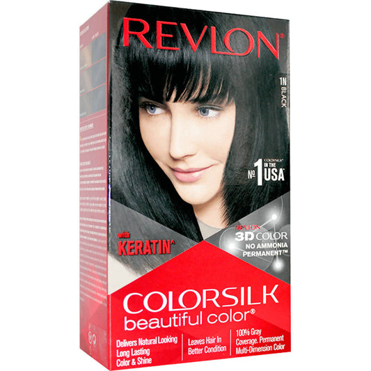 Revlon ColorSilk Beautiful Color With Keratin Black 1N