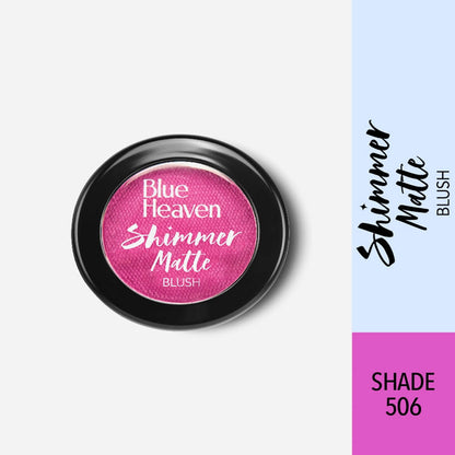 Blue Heaven Shimmer Matte Blush Shade 506