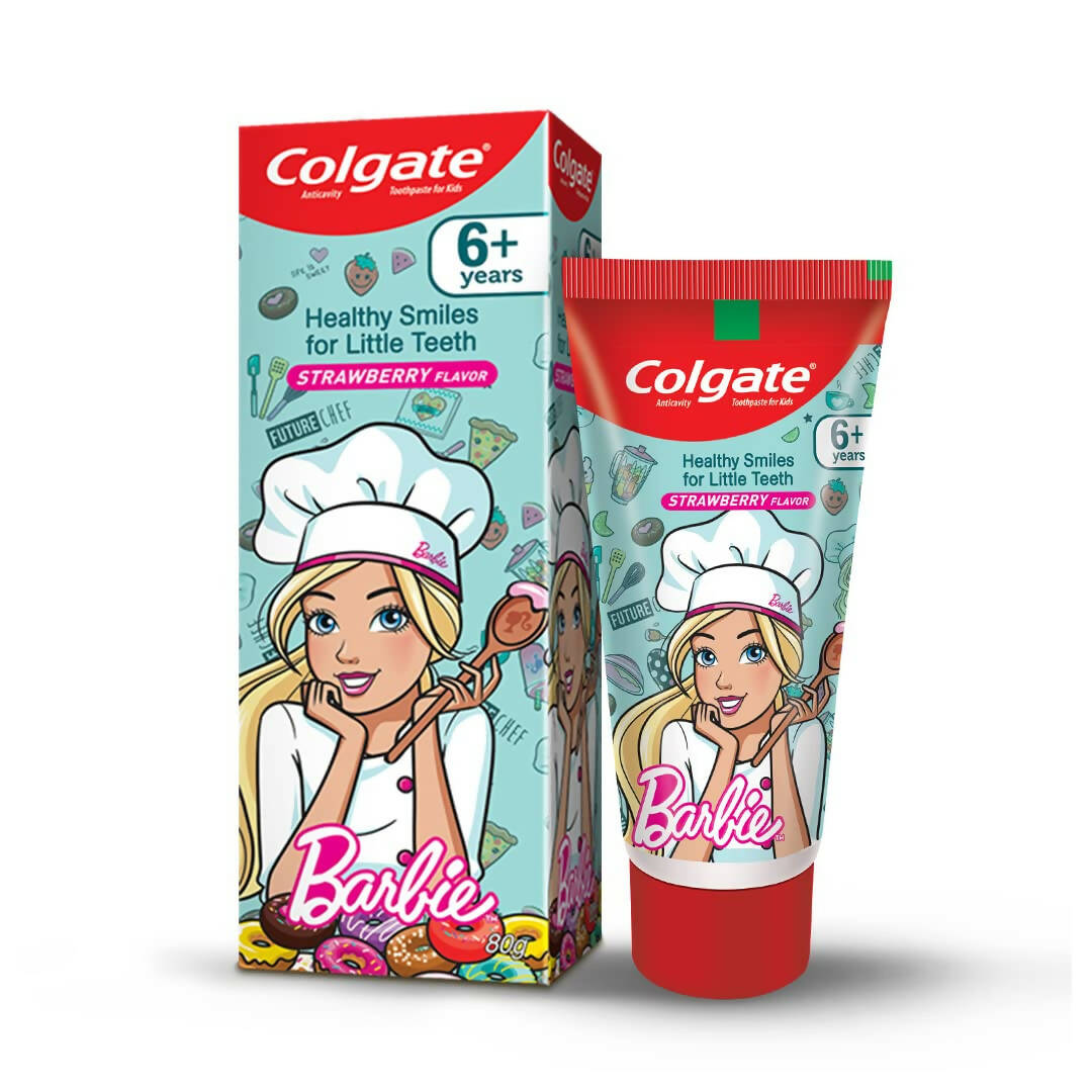 Colgate Kid's Barbie Anticavity Toothpaste Strawberry Flavor 