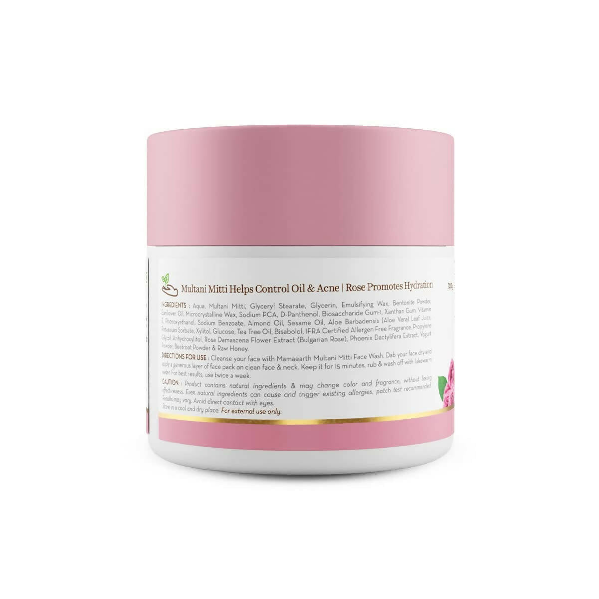 Mamaearth Multani Mitti Face Pack with Multani Mitti and Bulgarian Rose