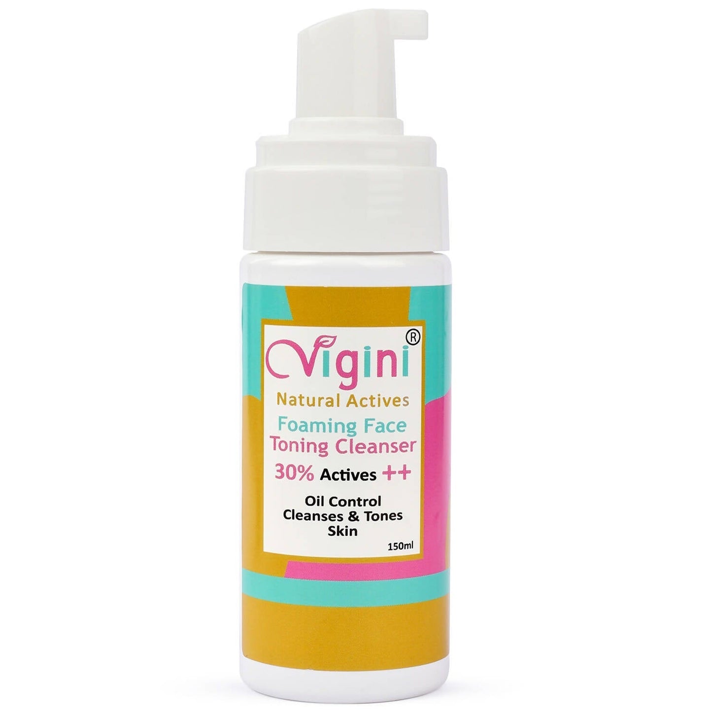 Vigini Natural Actives Foaming Face Toning Cleanser Face Wash for Men & Women TrueCureN