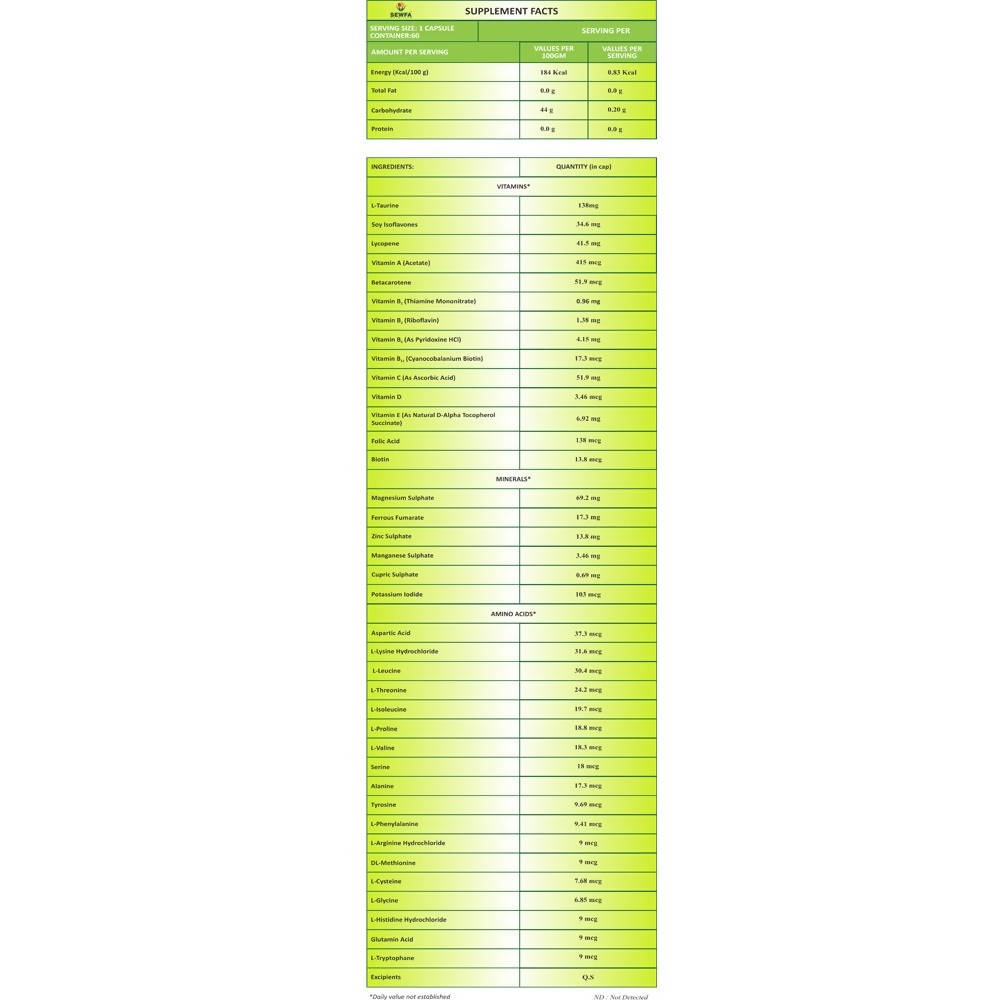 Sewfa Naturals Multi Vitamins Capsules