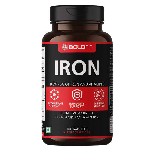 Boldfit Iron Supplement Tablets 