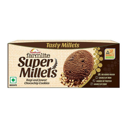 Sunfeast Farmlite Super Millets Chocochip Cookies 