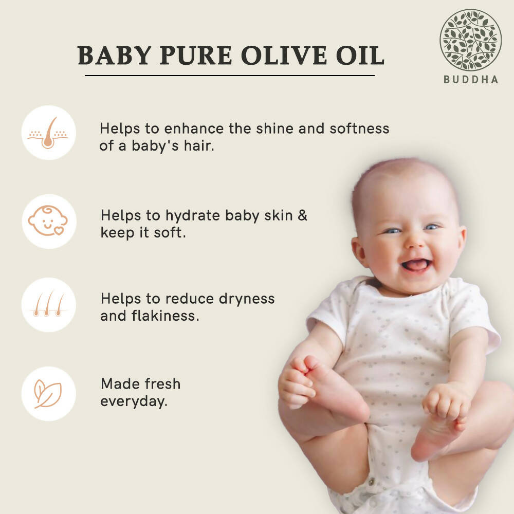 Budda Natural Baby Pure Olive Oil Cold Pressed Extra Virgin