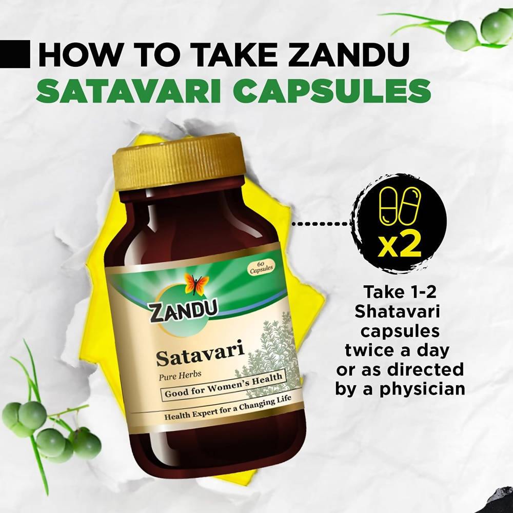 Zandu Satavari Pure Herbs Capsules