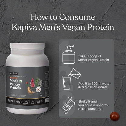 Kapiva Ayurveda Men's Vegan Protein - Chocolate Flavour