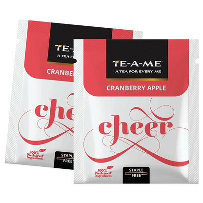 TE-A-ME Cranberry Apple Cheer Infusion Tea Bags