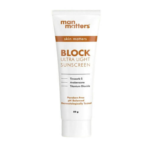 Man Matters BLOCK Ultra Light Sunscreen - BUDEN