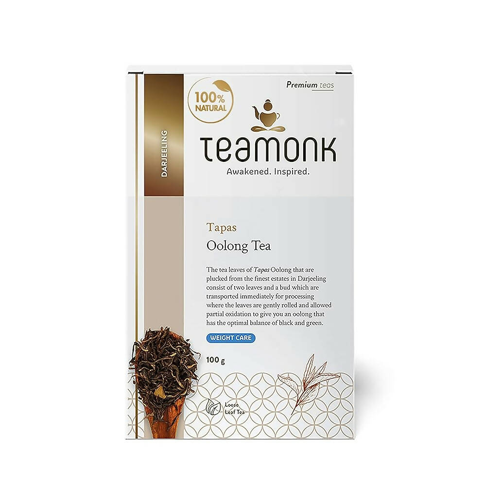 Teamonk Darjeeling Tapas Oolong Tea Leaves (75 Cups) TrueCure