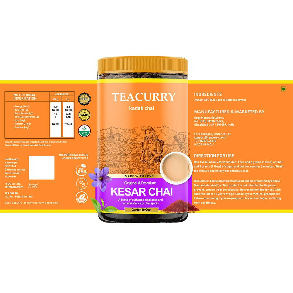 Teacurry Kesar Elaichi Chai Powder