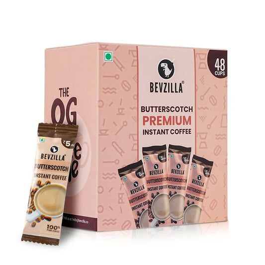 Bevzilla Instant Coffee Powder Sachets (Butterscotch) TrueCure