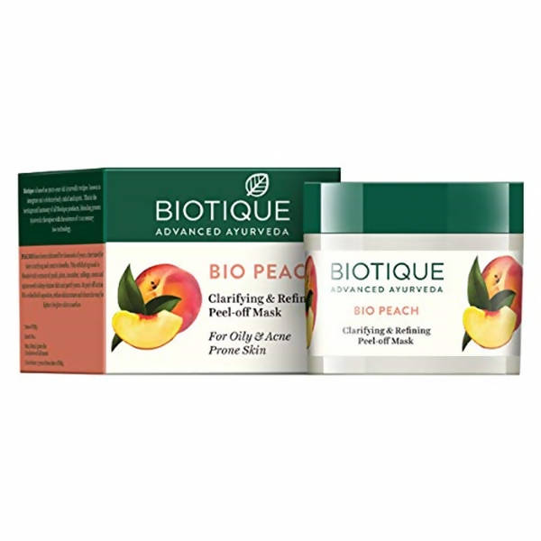 Biotique Advanced Ayurveda Bio Peach Clarifying & Refining Peel-Off Mask TrueCure