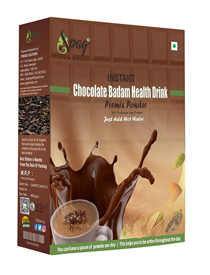 Spag Herbals Chocolate Badam Health Drink Instant Premix Powder TrueCure